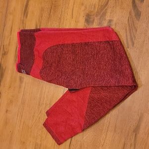 Pink red seamless large leggings